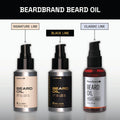 Beardbrand Men's Beard Oil & Face Moisturizer with Jojoba Oil - Softens Stubble, Soothes Dry Skin - Sandalwood & Cedar Scented Beard Oil for Men -