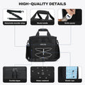 RealCool 35/45 Can Collapsible Soft Cooler Bag, Leakproof Ice Chest Black 35 can