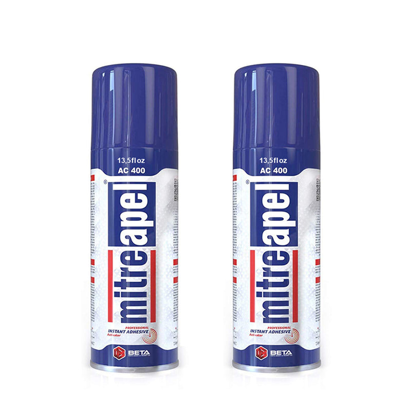 Activator (2 x 13.5 fl oz) Spray Accelerator for CA Super Glues (2 Pack)