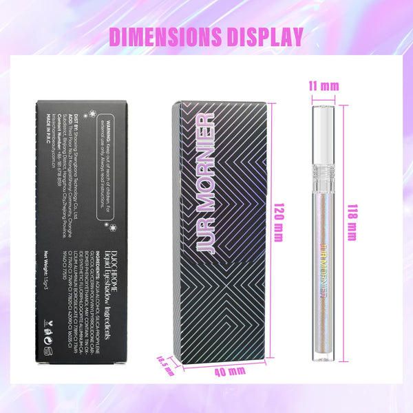 Multichrome Liquid Eyeshadow Set, 3 Colors Multi-Dimensional Eye Liner Makeup, High Pigment Waterproof Metallic Eyeshadow