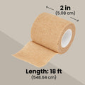 Juvale Stretch Vet Wrap - Self-Adherent Pet First Aid Tape - Secure Ankle Wrap & Wrist Support - Athletic Tape for Sports Use - Pack of 12, 2 in x