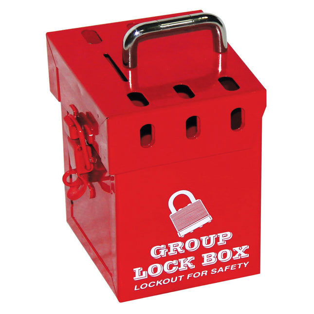 ZING Green Products 7286 Mini Lockout Tagout Box, 4.5 X 10 X 10 Inch, Red