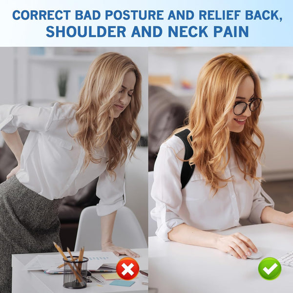 Posture Corrector for Women and Men, Adjustable Back Brace