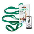 OPTP the Original Stretch Out Strap with Exercise Book, USA Made Top Choice Stretch Out Straps for Physical Therapy, Yoga Stretching Strap and