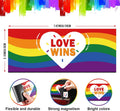 10 Pcs Magnetic Bumper Decals Funny Bumper Stickers Rainbow Car Decals Prank Car Stickers Gay Pride Magnets for Vehicles Truck Car Refrigerator