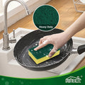 HOMEXCEL Heavy Duty Scrub Sponges Kitchen 60 Count, Extra-Large Sponges for Cleaning Kitchen and Household, Dish Scrubber for Washing Dishes, Pots