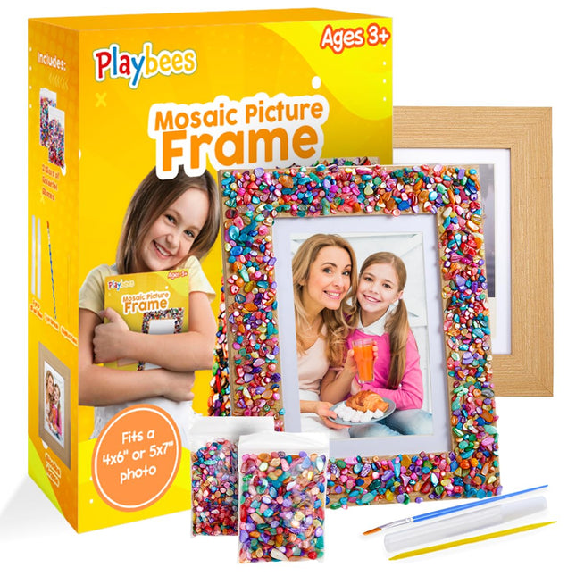 Playbees Kids Picture Frame Mosaic Craft Kit Craft DIY Arts & Crafts for Kids Fr