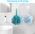 Chuya Bath Sponges Loofahs 70 Grams Large Size,4 Pack Shower Sponge Exfoliating Cleaning Bath Loofa Body Scrubber Balls for Women Men Children