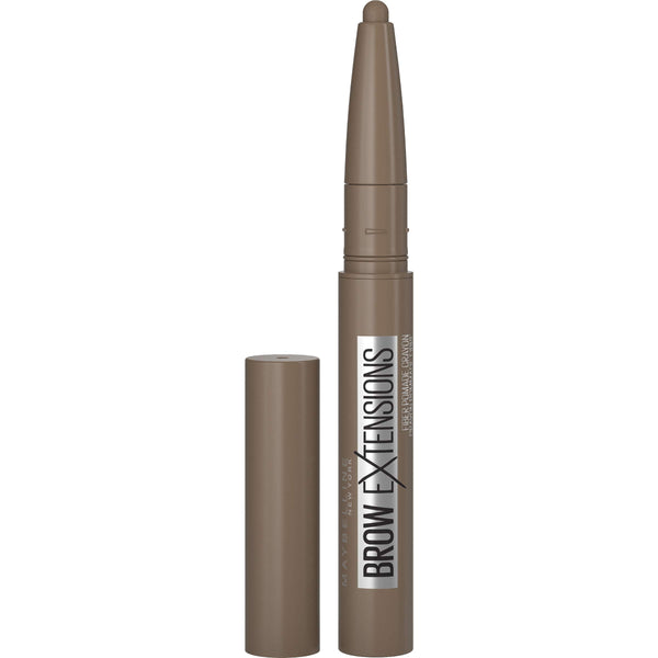 Maybelline Brow Extensions Fiber Pomade Crayon Eyebrow Makeup, Soft Brown, 1 Count 255 SOFT BROWN 0.01 Ounce (Pack of 1)