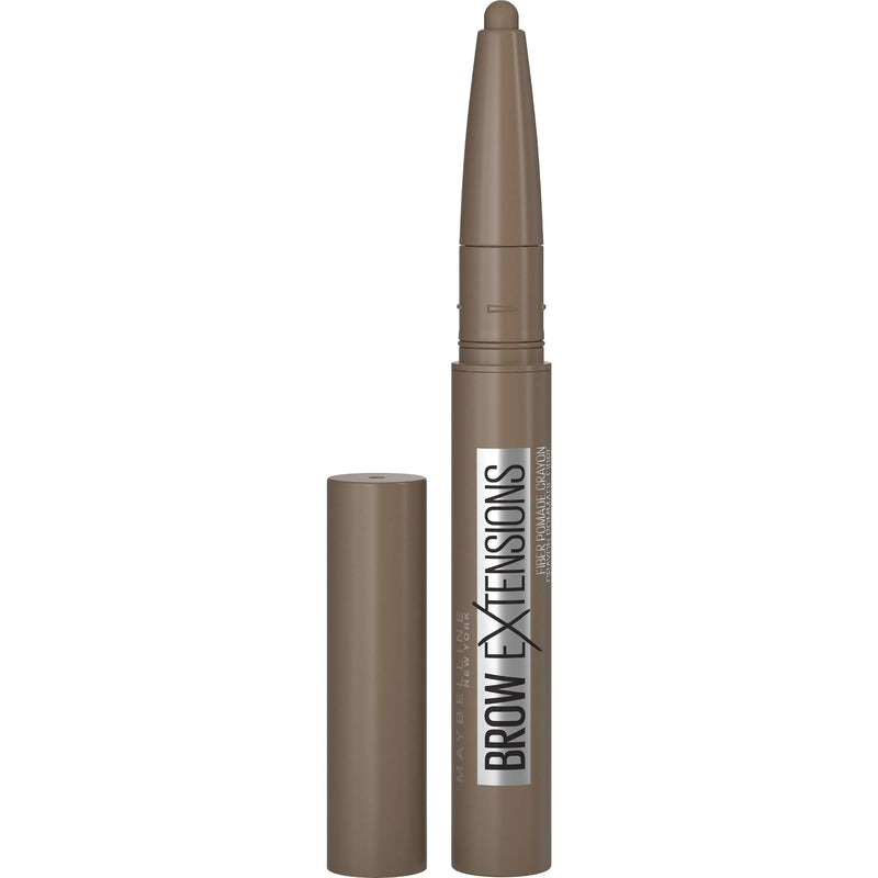 Maybelline Brow Extensions Fiber Pomade Crayon Eyebrow Makeup, Soft Brown, 1 Count 255 SOFT BROWN 0.01 Ounce (Pack of 1)