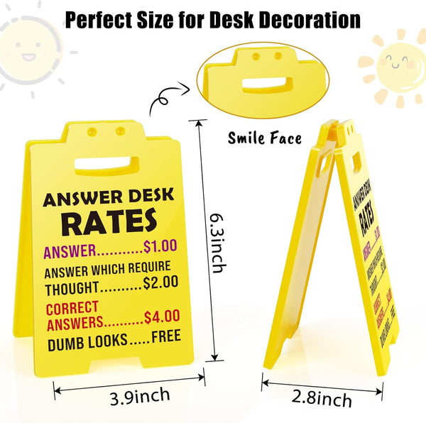 MBL Funny Gag Gifts for Christmas - White Elephant Gifts for Adults Answer Desk Rates