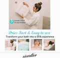 Luxury Bath Pillow for Tub - Non-Slip and Extra-Thick, Head, Neck, Shoulder and Back Support. Soft and Large Comfort Bathtub Pillow Cushion
