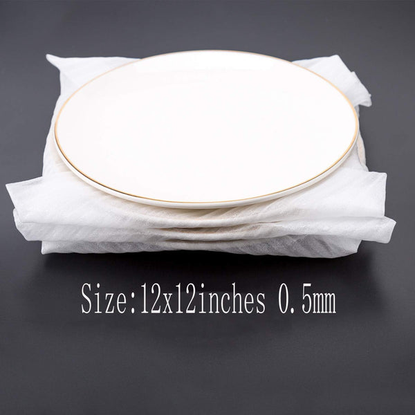 12 x 12 Inches (100 Count) Cushioning Foam Wrap Sheets Moving Supplies Packing Cushion Foam Packing Material for Dishes, Plates, Glasses, Vases,