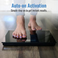 DMI Digital Talking Bathroom Scale, Sleek Tempered Glass, Clinically Accurate Measurements, Large LCD Screen, 440 lb. Weight Capacity 1