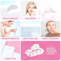 Makeup Remover Cosmetic Towels, Reusable (25 Count, 200 Uses) and Disposable Face Towel, Machine Washable, Ultra Soft, Removes All Types of