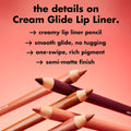 e.l.f. e.l.f. Cream Glide Lip Liner, Highly-Pigmented Pencil For Shaping & Sculpting Lips, Semi-Matte Finish, Vegan & Cruelty-Free Mauve Aside (Pack…