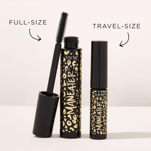 tarte maneater mascara – Extreme Curl, Instant Volume & Length, 16HR Ultra-Creamy Longwear Eye Makeup 0.15 Fl Oz (Pack of 1) black