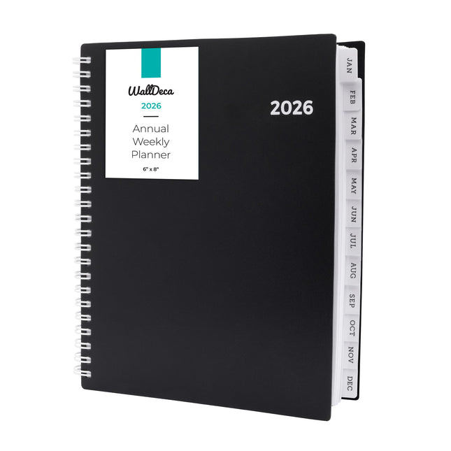 Walldeca 2025 Annual Weekly Planner, Weekly & Monthly Planner, Jan 2025 - Dec 20