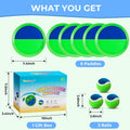 Beach Toys - Outdoor Games for Kids, Toss and Catch Ball Set with 6 Paddles 3 Balls, Gifts for 3 4 5 6 7 8+ Year Old Boys Girls Christmas