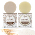 Solid Rice Protein Water Shampoo & Conditioner Hair Soap â€“ Shampoo and Conditioner Bars for Hair with All Natural Plant Based Essential Oils and