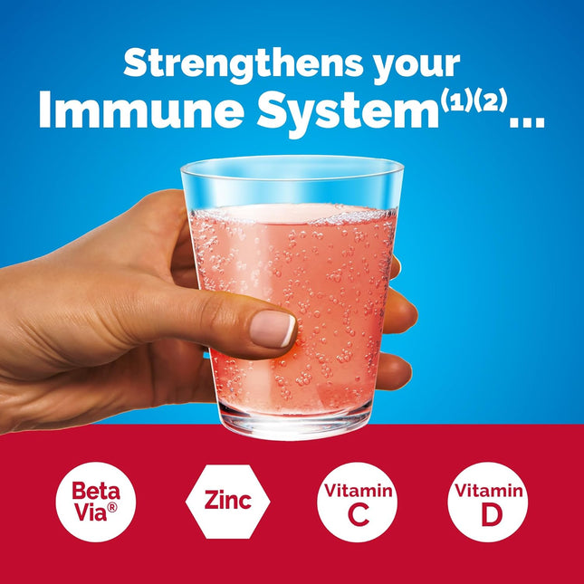 Emergen-C Immune+ Triple Action Immune Support Powder, Betavia (R), 1000Mg Vitam