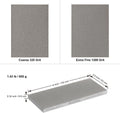 SHARPAL 156N Double-Sided Diamond Sharpening Stone Whetstone Knife Sharpener | Coarse 325 / Extra Fine 1200 Grit | Storage Case with Nonslip Base