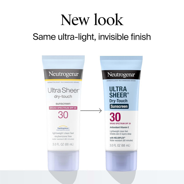 Neutrogena Ultra Sheer Dry-Touch Sunscreen for Face & Body, SPF 30 Broad Spectru