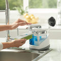 Casabella Sink Sider Duo with Sponge - White & Chrome Plating