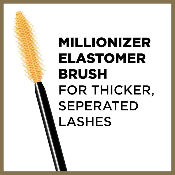 LÃ¢ÂÂOreal Paris Makeup Voluminous Million Lashes Mascara, Volumizing Collagen Infused Eye Makeup, Amplifying Mascara Brush, Washable, Black,
