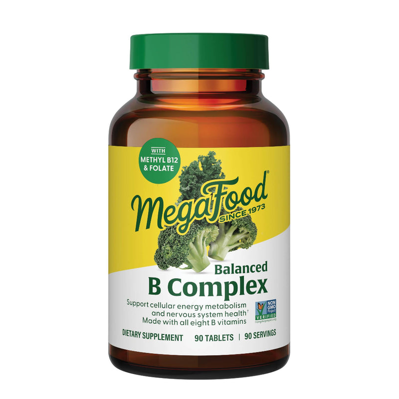 Megafood Balanced B Complex - B Complex Vitamin Supplement, 8 B Vitamins Including Vitamin B6, Vitamin B12, Folate, Biotin & More, Supports