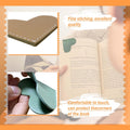 Leather Heart Bookmarks - Winjeto 6 Pieces Cute Corner Page Book Marks for Teachers Students Book Reading Lovers, for School Office Home Supplies
