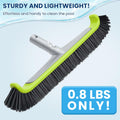 17.5-Inch Curved Pro Pool Brush Head for All Pool Surfaces 17.5" Curved Pro