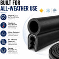 Storystore Automotive Door Weather Stripping 10 Ft EPDM Rubber Seal Strip 10 Feet