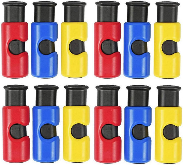 12pc BPA-Free Premium Quality ALAZCO Bag Clips - Value Set Food Fruit Bread Bag Cinch Non-Slip Grip EASY Squeeze & Lock 12pc Bread Bag Cinch Clip