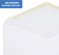 Mead 0 Envelopes, Letter Size, 4-1/8" x 9-1/2", Gummed Closure, White All-Purpose for Home & Office Mail, 50 Count (75050) Minimalist 1 Count