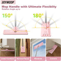 JOYMOOP Flat Mop Head, 13-Inch Mop-Head with 13-Inch Microfiber Mop Pad Replacement - Pink, 1 Pack (Mop-Head Only)