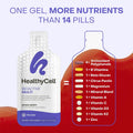 Healthycell Bioactive Daily Liquid Multivitamin for Men & Women â 20+ Essential Vitamins, Minerals & Antioxidants for Brain, Heart, Immune