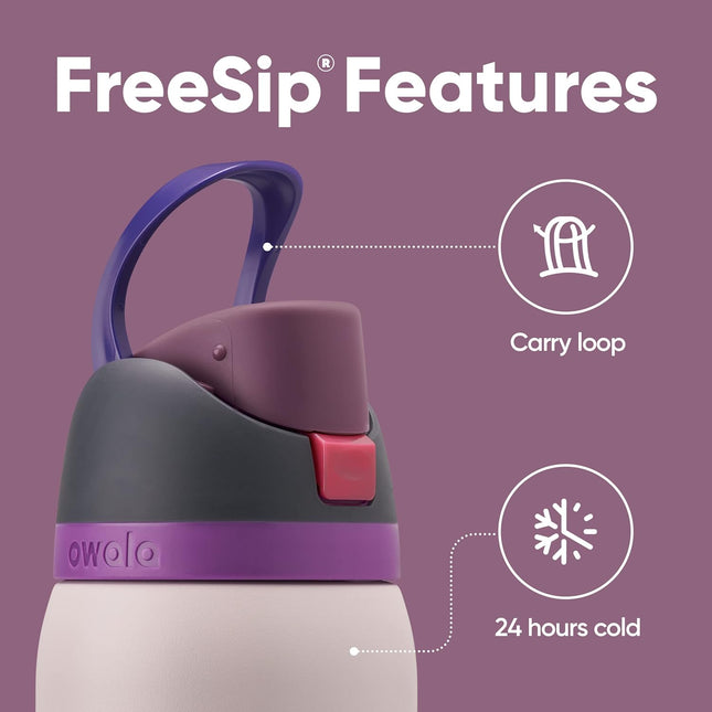 Owala Freesip Insulated Stainless Steel Water Bottle with Straw for Sports, Travel, and School Bpa-Free Sports Water Bot