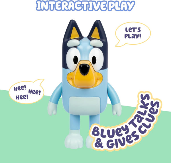 Bluey Game Hide and Seek Figure, Articulated, Musical Kids Figurines with Dance Mode, Interactive Play Toddler Figurine Toys for Ages 3+ Bluey old