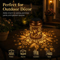 Solar Lanterns Outdoor Waterproof Hummingbird Garden Decor Gifts for Women Mom Grandma Hanging Solar Lights Metal Solar Decoration outside for