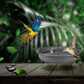 Hanging Bird Bath Hanging Bird-Feeder - CARGEN Garden BirdBath Tray Wildlife Feeder Plate Water Bowl or Water Bowl for Outdoors Garden Patio