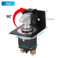 500A High Current 12V-36V Battery Cut Off Switch with Lock-Out Plate, Replace 20247, Waterproof Master Battery Disconnect Switch Fixed Handle