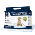 AMERICAN KENNEL CLUB AKC62975 6-Layer Leak-Proof Puppy Training Pads - 22X22 Inches, Green, Synthetic, Disposable-Pet-Training-Pads, Pack of 100