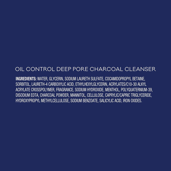 Biore Deep Pore Charcoal Face Wash, Daily Facial Cleanser for Dirt & Makeup Removal, for Oily Skin, 6.77 Oz 6.77 Ounce (Pack of 1)