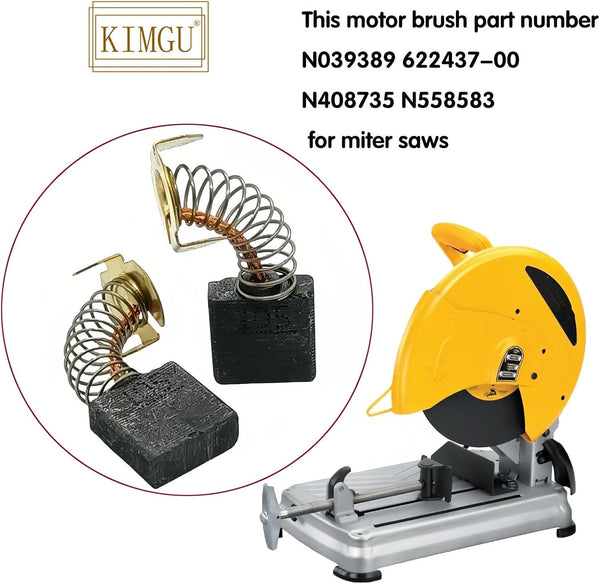 N039389 Carbon Brushes For Dewalt D28700 D28710 D28720 D28730 D28715 | GR870 GR871 DWE7491RS N408735 N558583 622437-00 Chop Saw (4pcs)