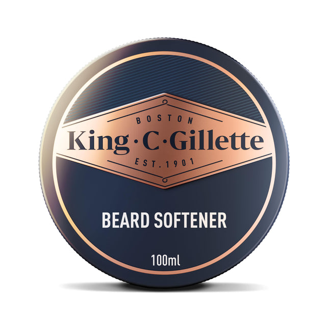 King C. Gillette Soft Beard Balm, Deep Conditioning with Cocoa Butter, Argan Oil
