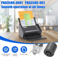 PA03586-0001 PA03586-002 Pick Roller and Pad Assembly [2025 New Version] for Fujitsu S1500 Roller S1500M Fi-6110 N1800 Scanners