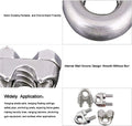 Wire Rope Clip, Luckkyme Wire Rope Clamp 20PCS Stainless Steel 1/4" M6 Wire Rope Cable Clip Clamp