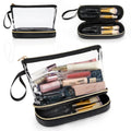 Ethereal Travel Makeup Bag, Clear Cosmetic Bag Make up Organizer TSA Approved Toiletry Bag, Waterproof Pouch for Women Purse for Toiletries