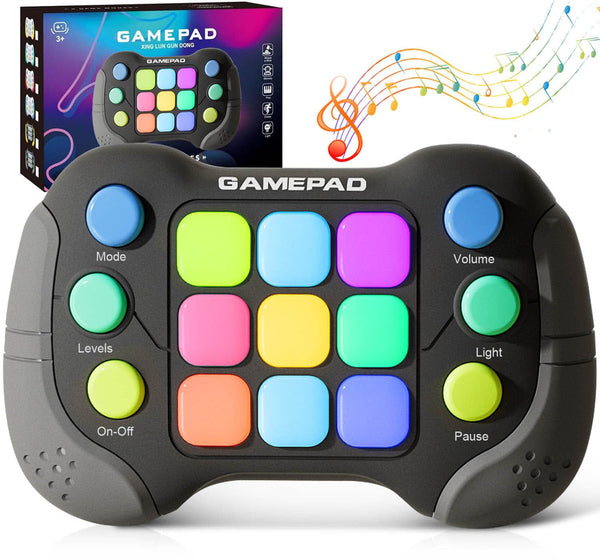 Upgraded Flashing Handheld Game for Kids, Fast Push Fidget Game Toy, Quick Push Light Up Fidget Electronic Console for Teens, Birthday Gifts for